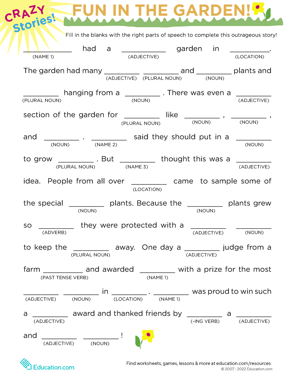 Fill in the cards. Fill in the blanks story. Parts of Speech in English Worksheet. Fill in the blanks for Kids in English. Worksheets for children English Parts of Speech.