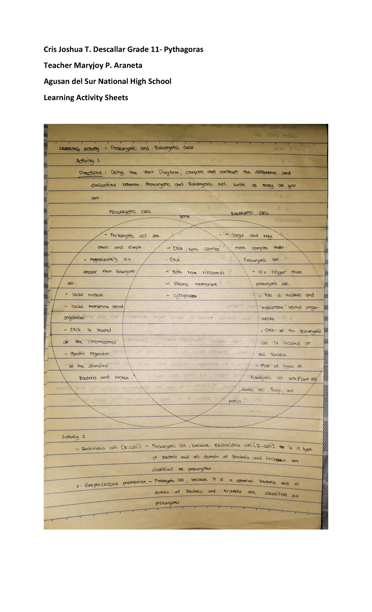 Descallar, Cris Joshua, T. (Learning Activity Sheets) - Cris Joshua T ...