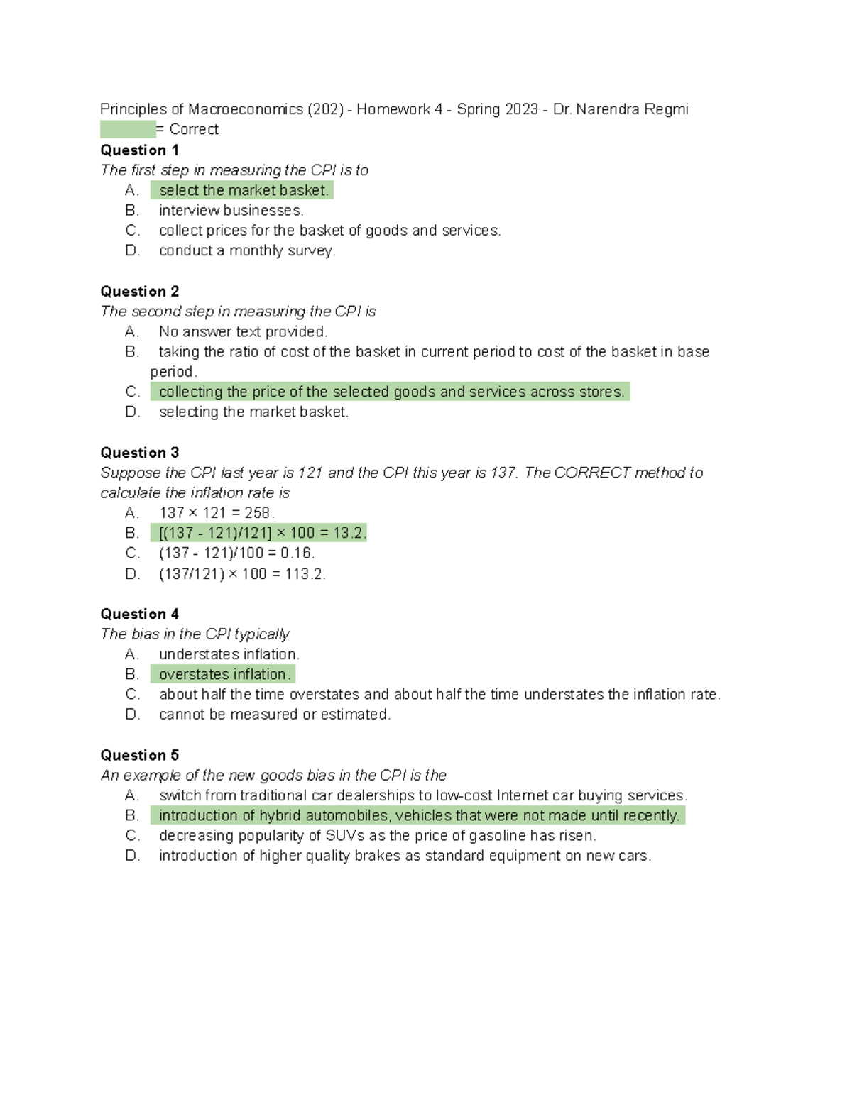 macroeconomics connect homework answers