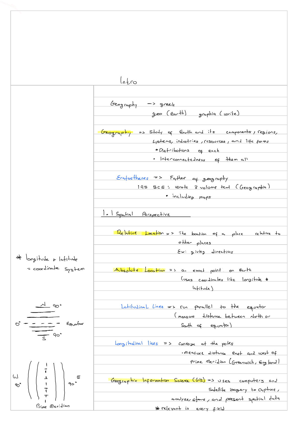 GEOG - Chapter 1 - GEOG 200 - Studocu