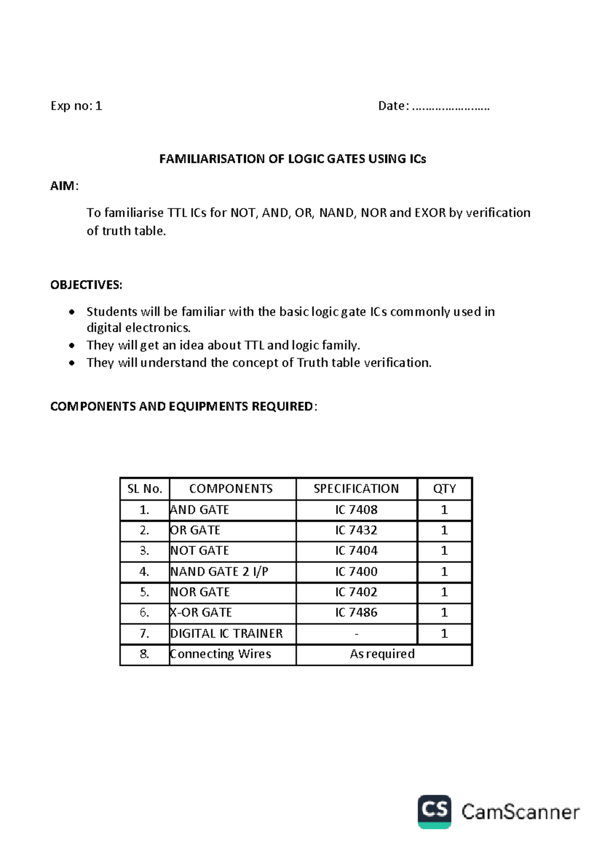 De lab manual new 1 - experiments - Exp no: 1 Date ...