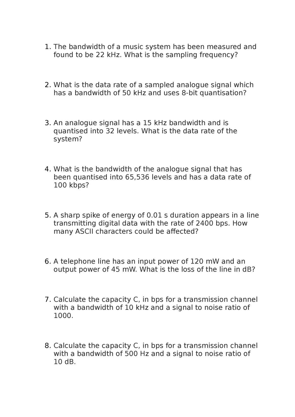 exercise-1-the-bandwidth-of-a-music-system-has-been-measured-and