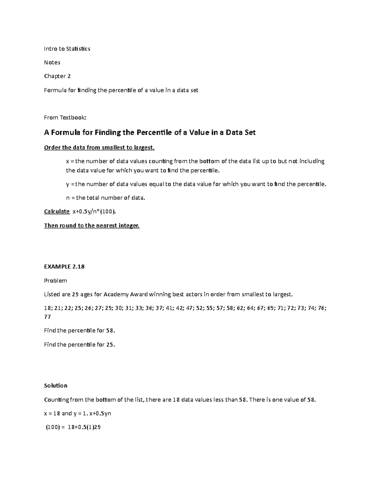 finding-a-the-percentile-of-a-value-in-a-data-set-intro-to-statistics