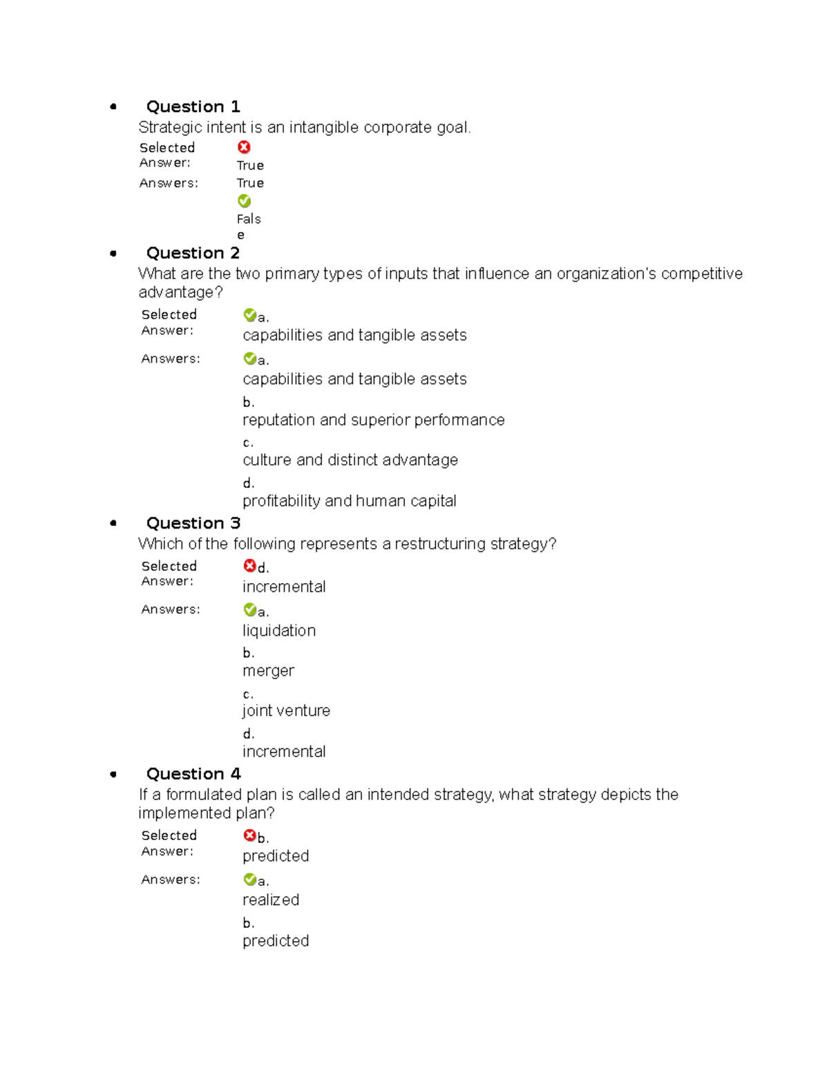 Chp1 CHAPTER ONE PRACTICE QUIZ for the postgraduate diploma in HRM