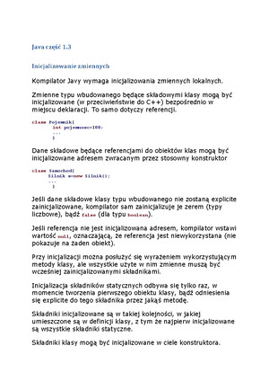 Przykladowe zadania - programowanie - Przykładowe zadania z instrukcji ...