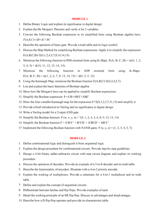 BCS306A - BCS306A Page 0 1 of 02 Model Question Paper-I/II with effect ...