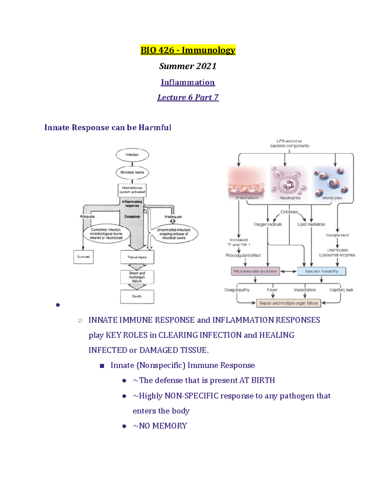 BIO 426 Lecture 6 Part 7 - Summer 2021 - BIO 426 - Immunology Summer ...