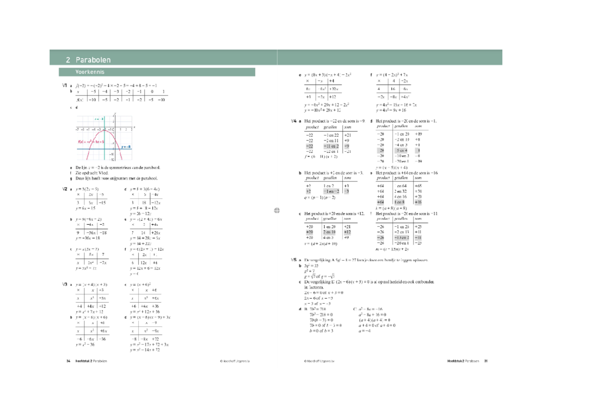 A3-H2-Uitwerkingen - Wiskunde - Studeersnel