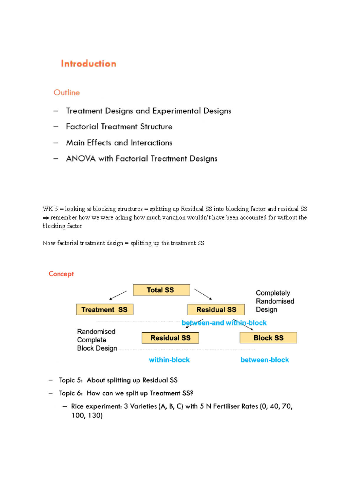 Stats Wk 6 Factorial Treatment Design - Google Docs - WK 5 = looking at ...