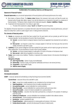 FABM2-W4 - Fundamentals of Accountancy, Business, and Management 2 ...