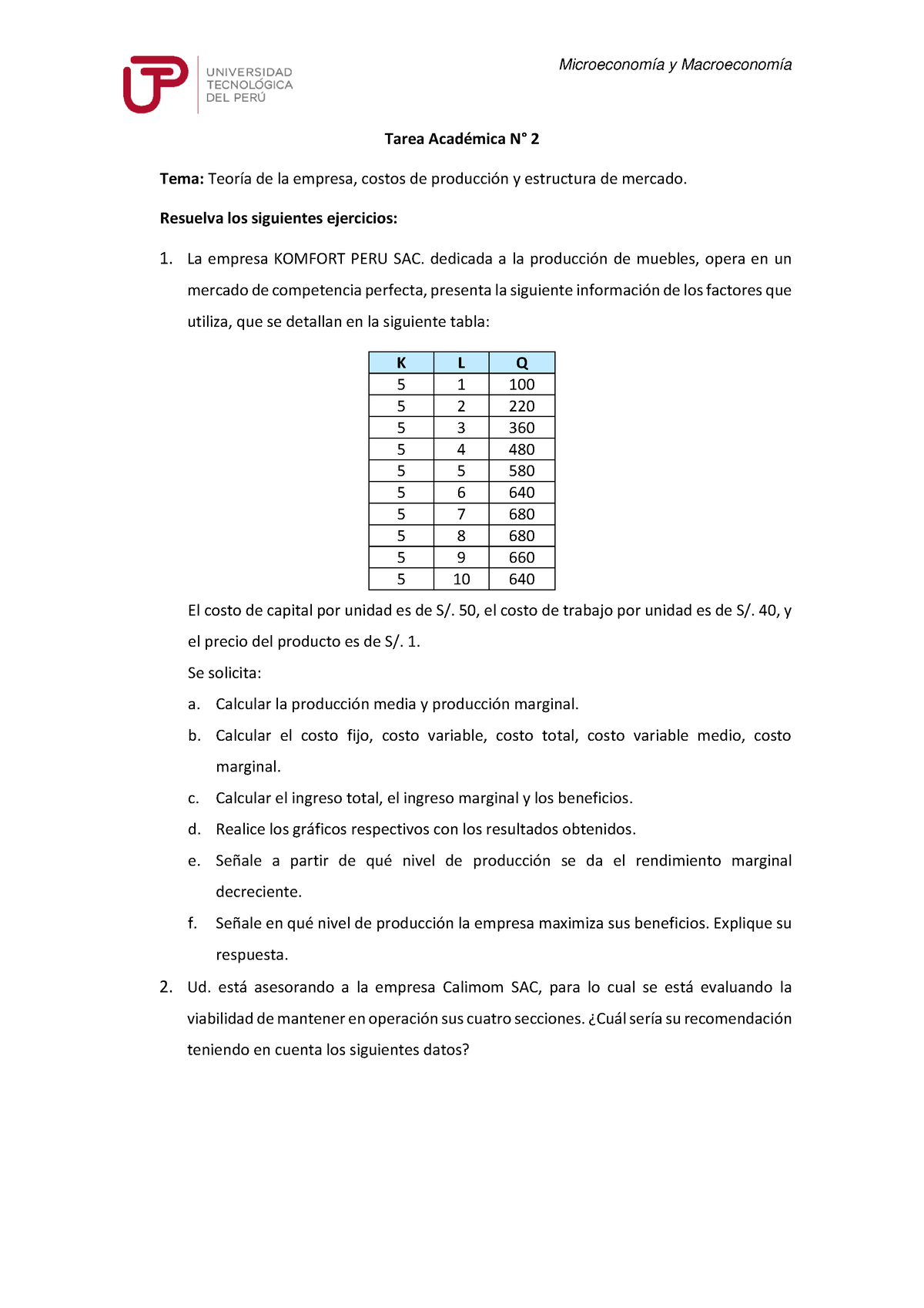 Tarea Academica 02 - Utk - Microeconomía Y Macroeconomía Tarea ...