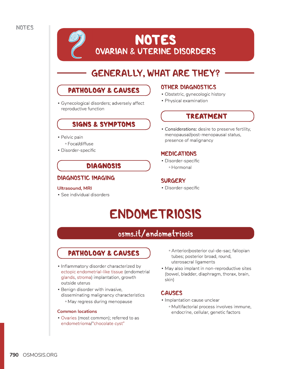 3.Ovarian and uterine disorders - NOTES GENERALLY, WHAT ARE THEY? NOTES ...