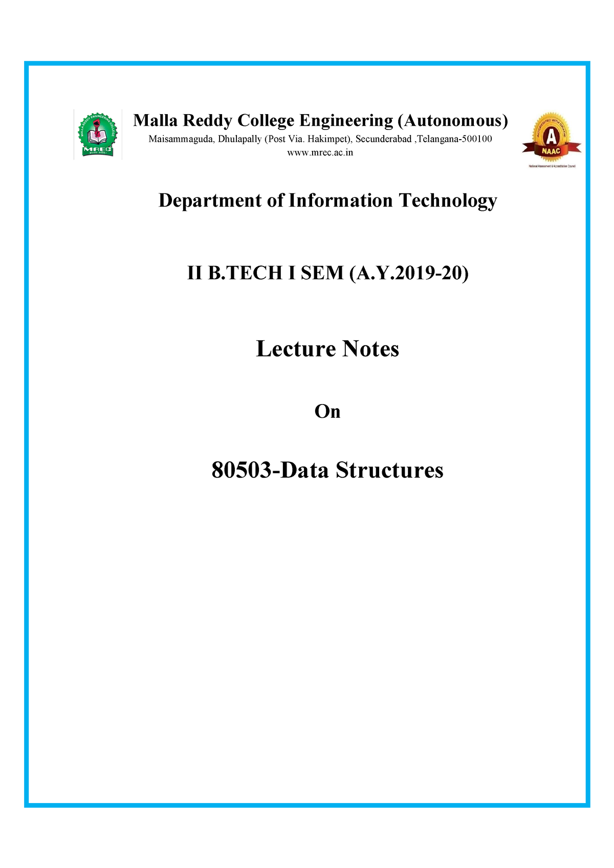 20210623-80503-Data Structures - Malla Reddy College Engineering ...