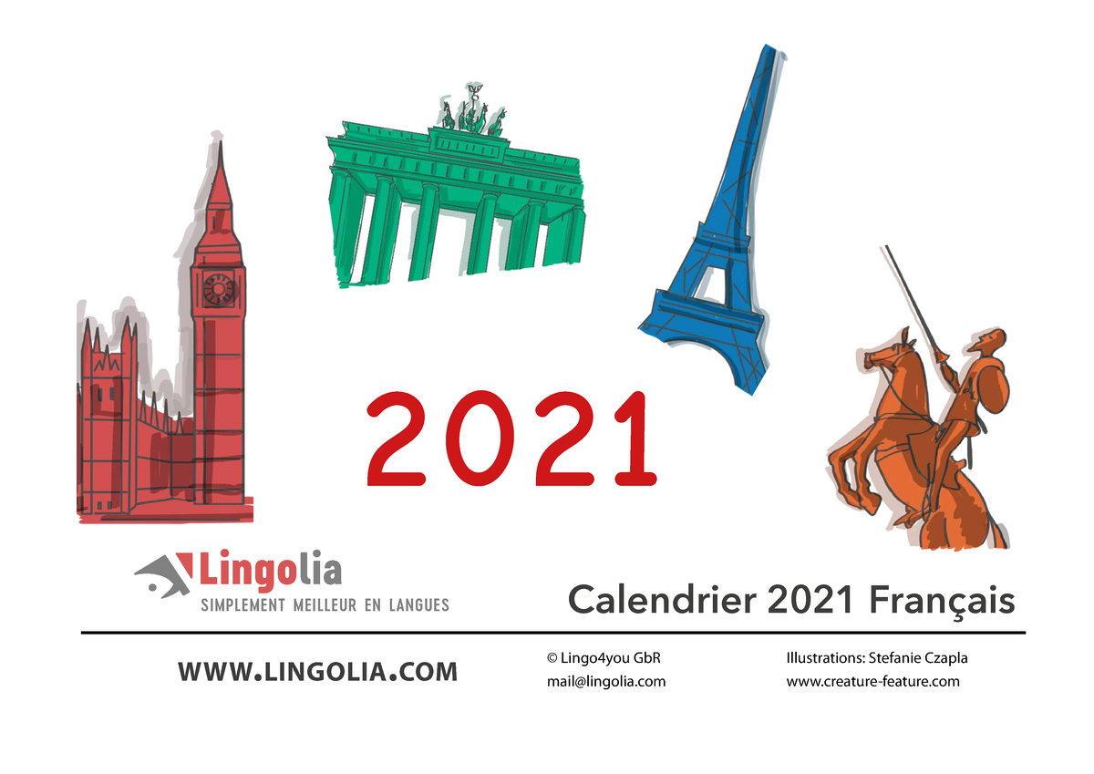 Lingolia 2021 Fr - Assignment - WWW.LINGOLIA 2021 Calendrier 2021 ...