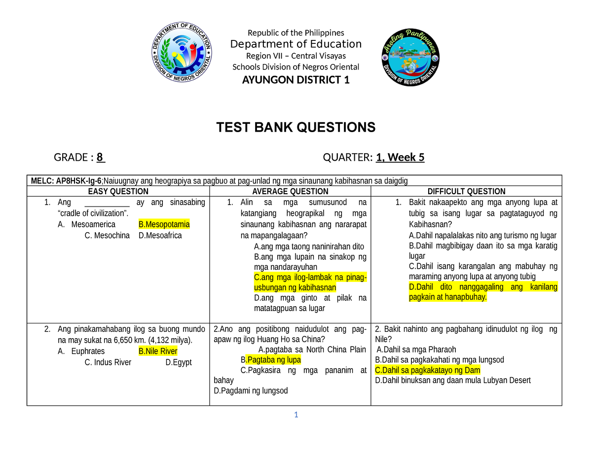 Week5done - QUIZ - Republic Of The Philippines Department Of Education ...