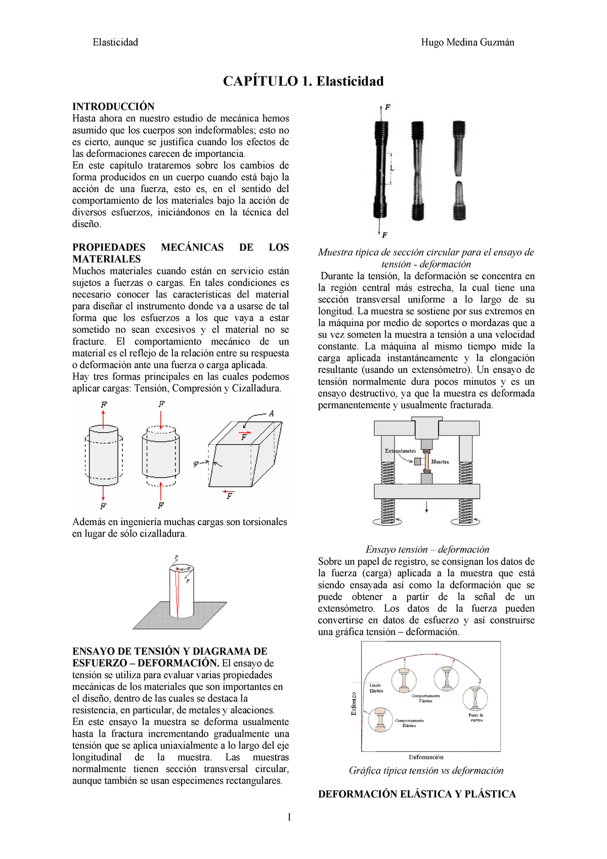 Elasticidad Fisica 2 Ejercicios Resuelto-1-3 - Elasticidad Hugo Medina ...