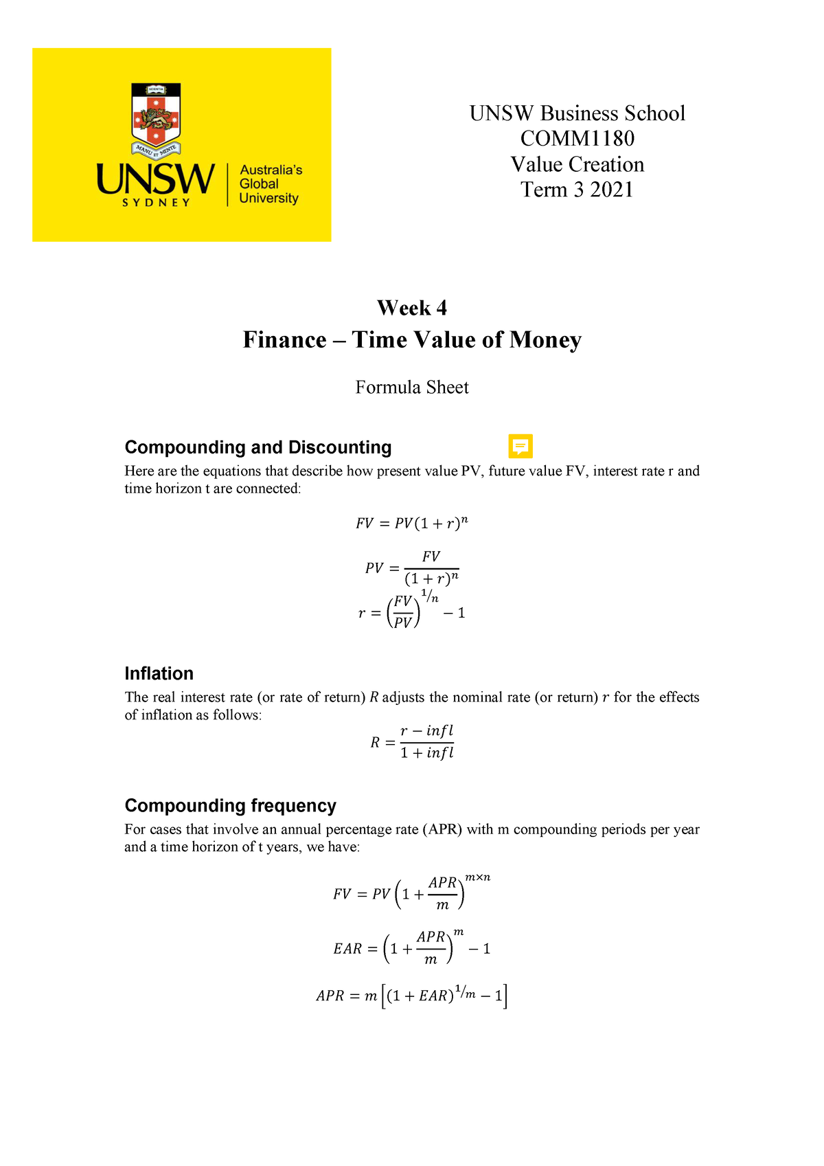 formula-sheet-week-4-week-4-finance-time-value-of-money-formula