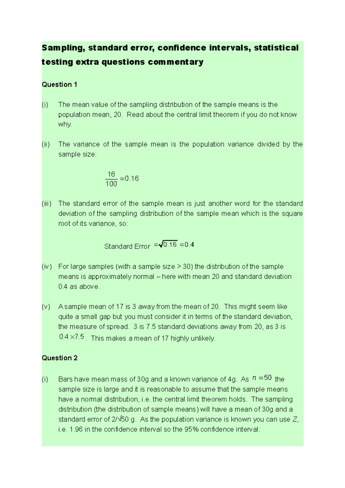 worksheet-sampling-and-testing-commentary-sampling-standard-error