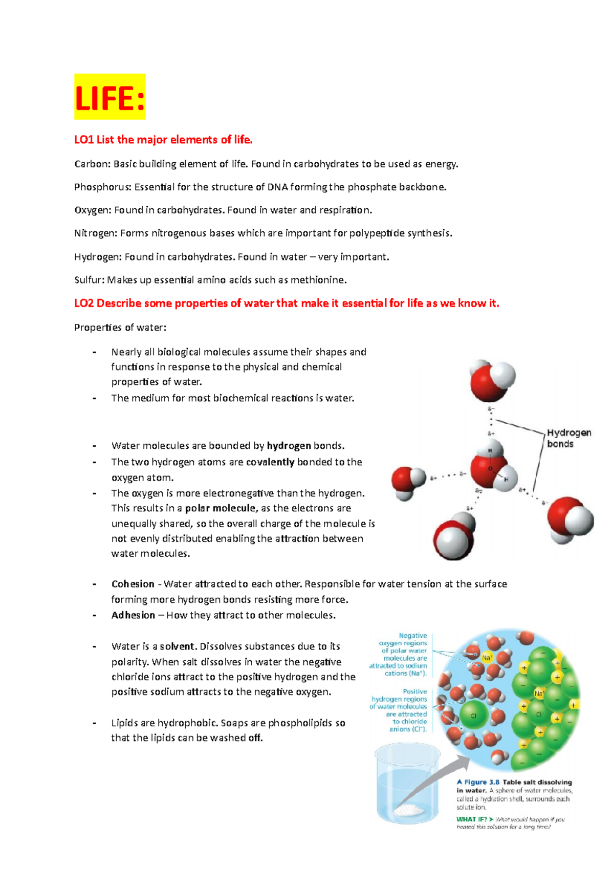 babs-notes-introductory-biology-course-life-lo1-list-the-major