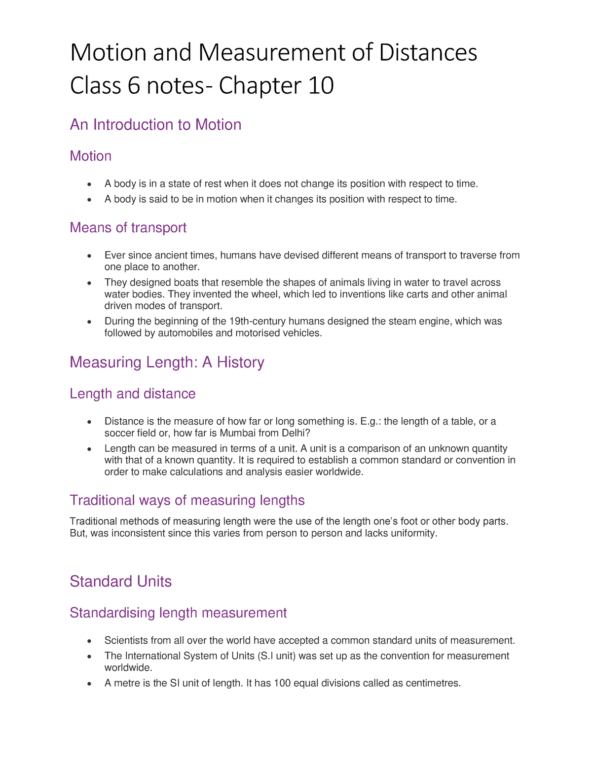 introduction to motion assignment