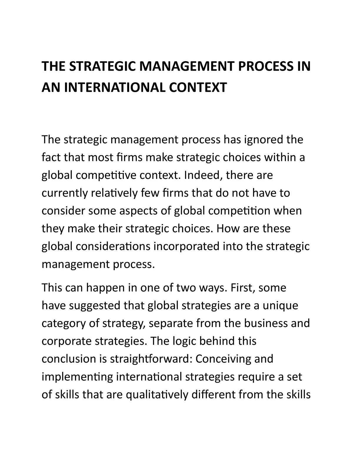 the-strategic-management-process-in-an-international-context-the