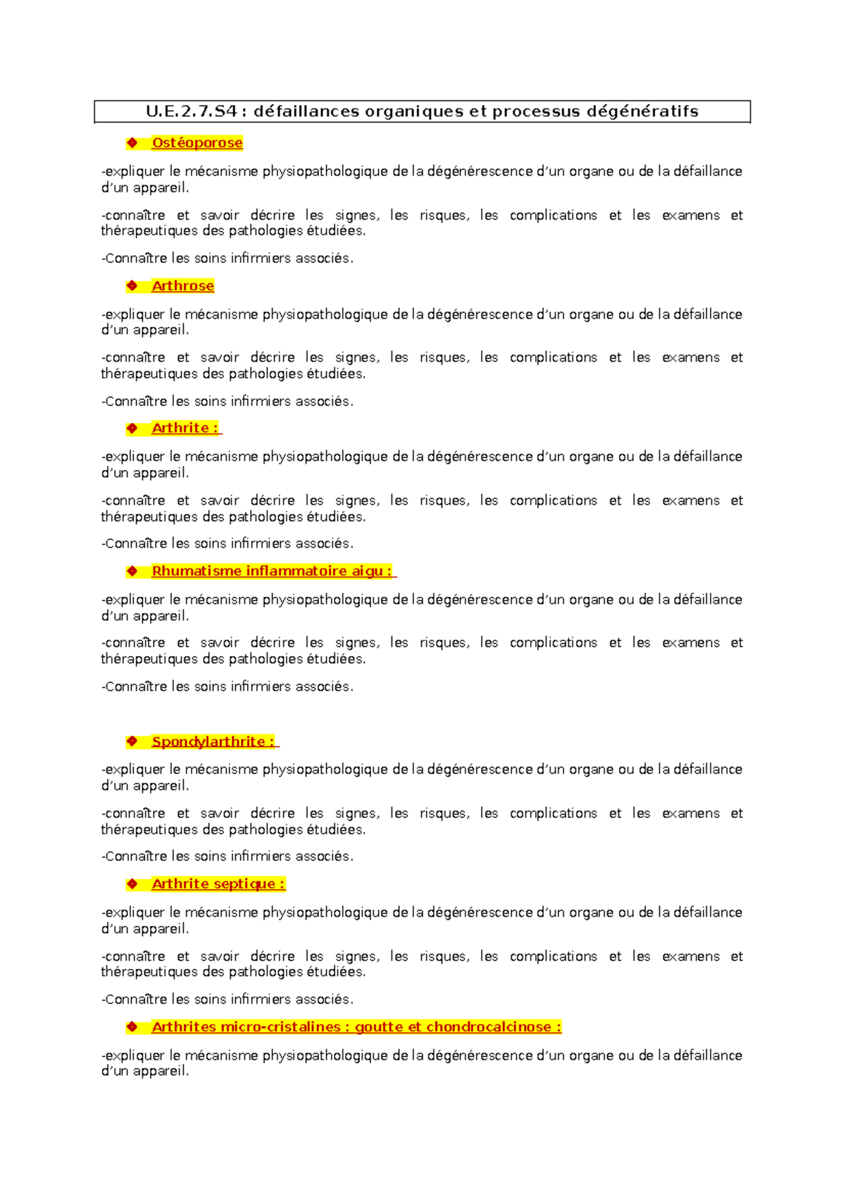 Fiche pathos - U.E.2.7 : défaillances organiques et processus ...