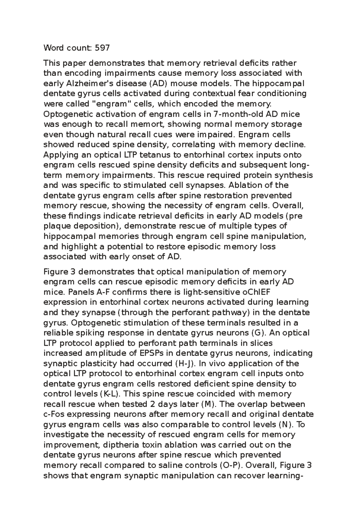 Example Journal Club Essay (68) - Word count: 597 This paper ...