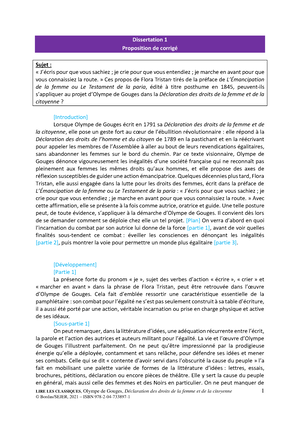 Dissertation Olympe De Gouges Corrigé Pdf 733897 corrigep 48 PDF QR CODE - LIRE LES CLASSIQUES , Olympe de Gouges,  Déclaration des droits de - Studocu