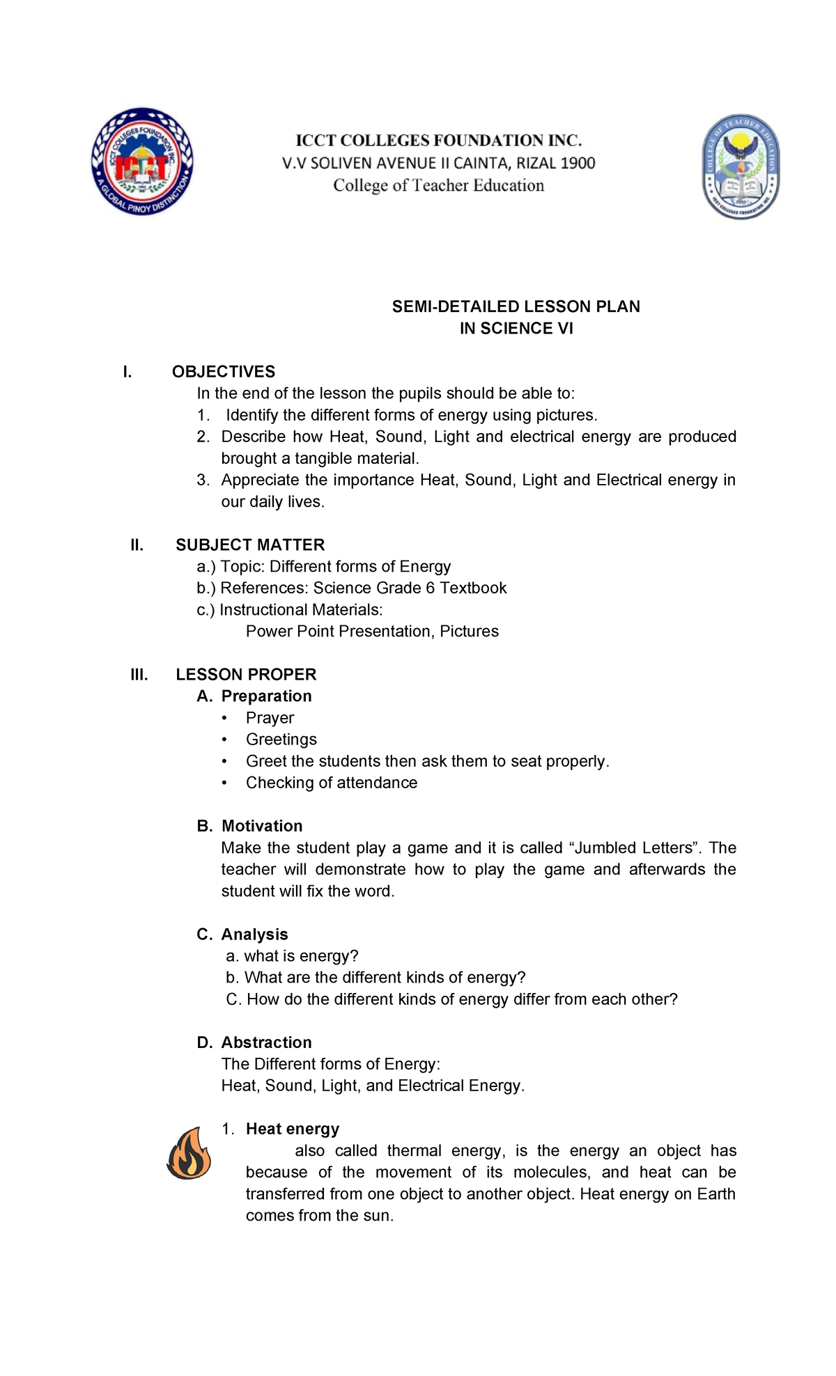 Final-DEMO- Science-LP - SEMI-DETAILED LESSON PLAN IN SCIENCE VI I ...