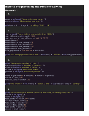 introduction to programming and problem solving cs uy 1114