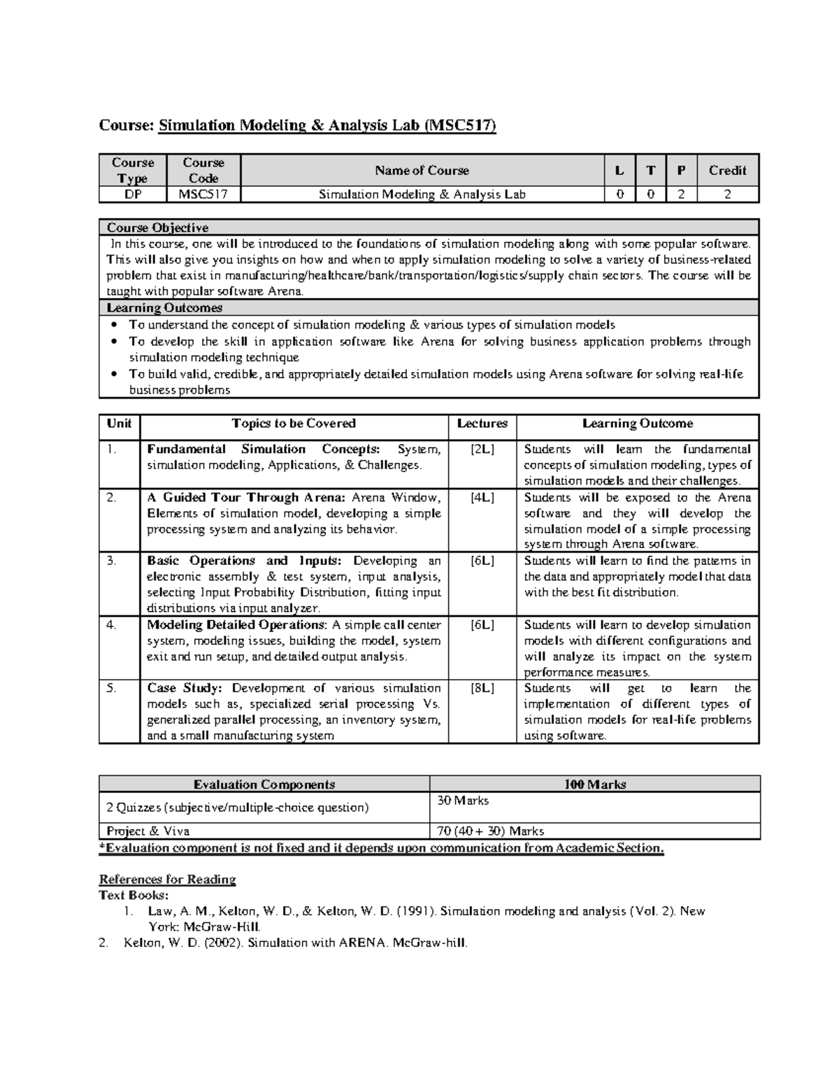 SMA lab course outline 167354695144781844363 c04cc77da7c Course