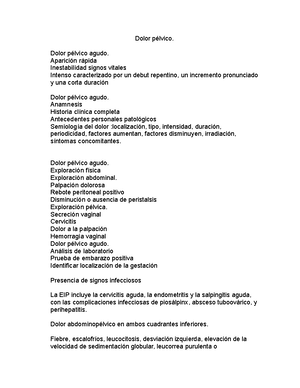 dolor pélvico agudo