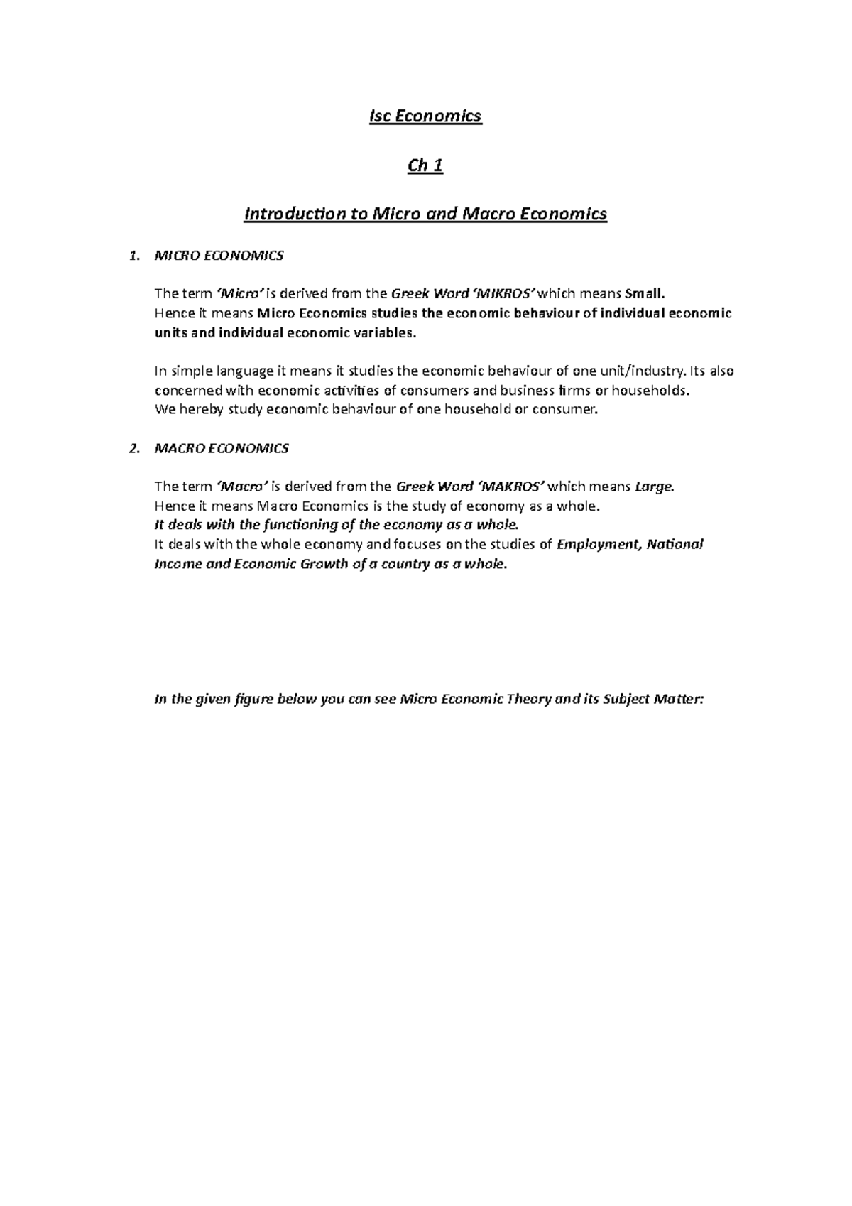 Ch 1 Micro and Macro Economics- Introduction - Managerial Economics ...