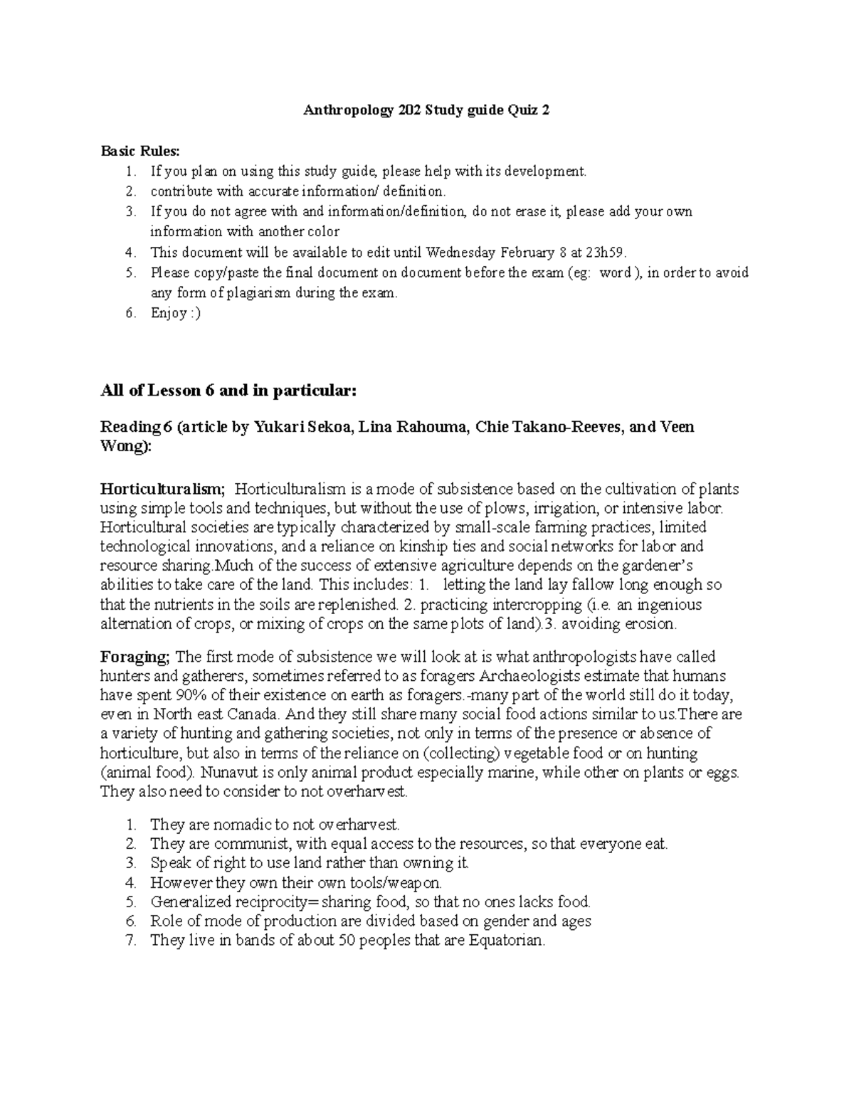 Study guide Quiz 2 - If you plan on using this study guide, please help ...