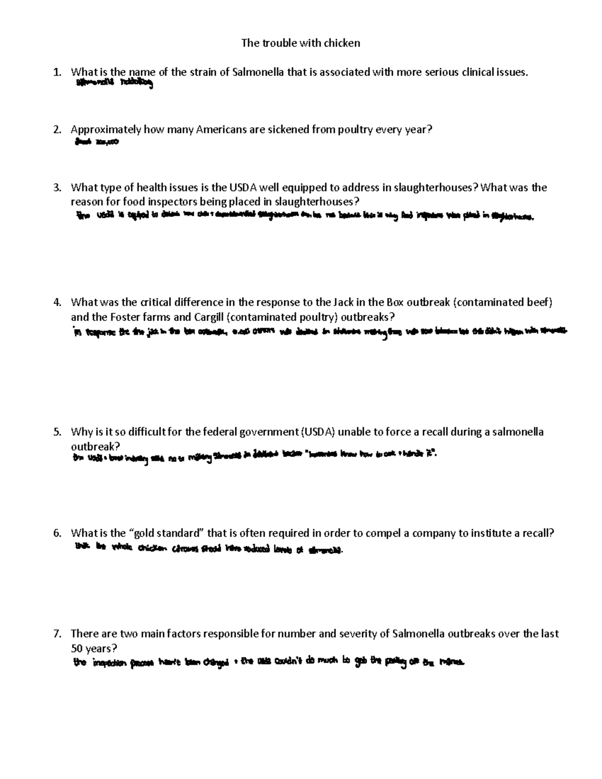 The+trouble+with+chicken+questions - The trouble with chicken 1. What ...