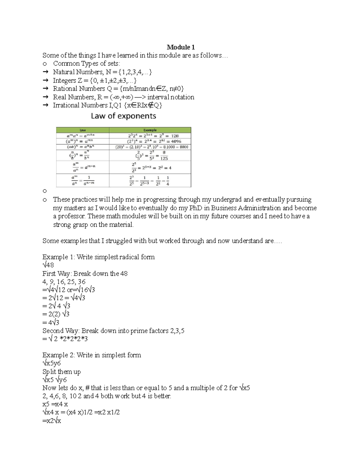 Module 1 - We were asked to provide our take on the course - Module 1 ...