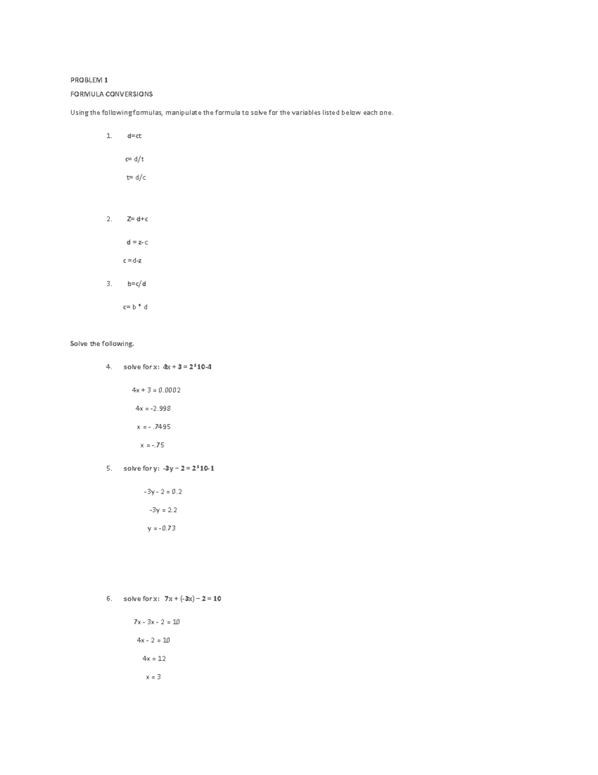 Blank Normal Curve - PROBLEM 1 FORMULA CONVERSIONS Using the following ...