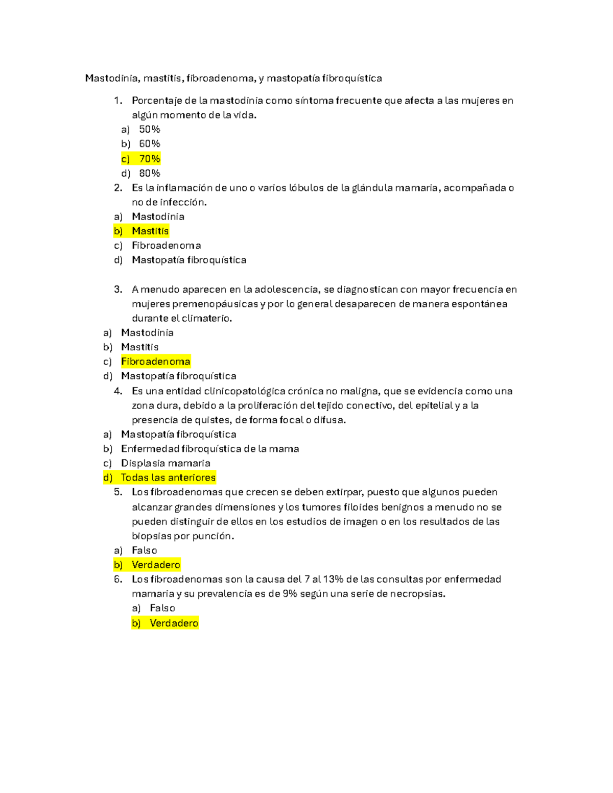 Mastodinia^J mastitis^J fibroadenoma^J y mastopatía fibroquística ...