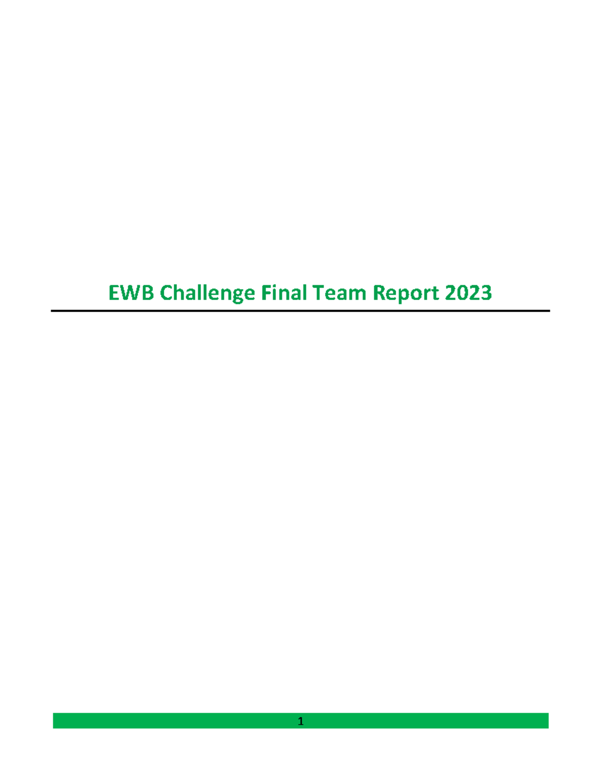 Final Team Report - Design Area: Deign Area 2 - ICT Project Opportunity ...