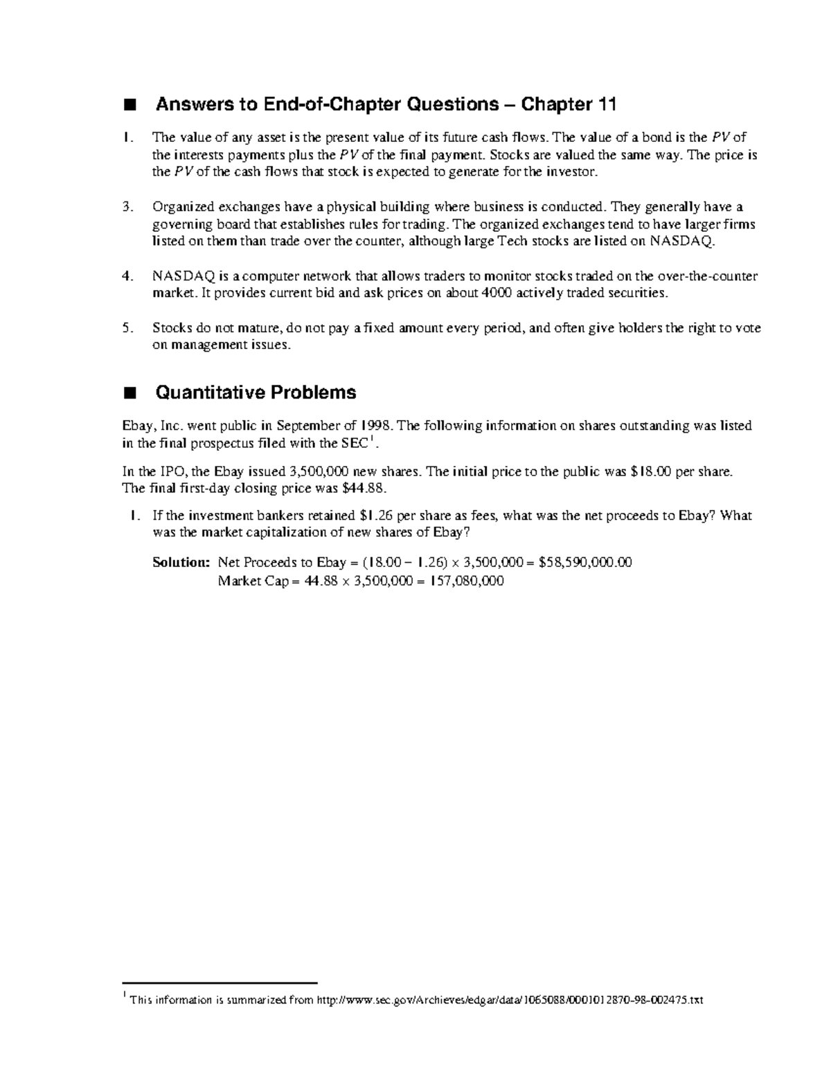 Answers To End Of Chapter Questions Chap - Answers To End-of-Chapter ...