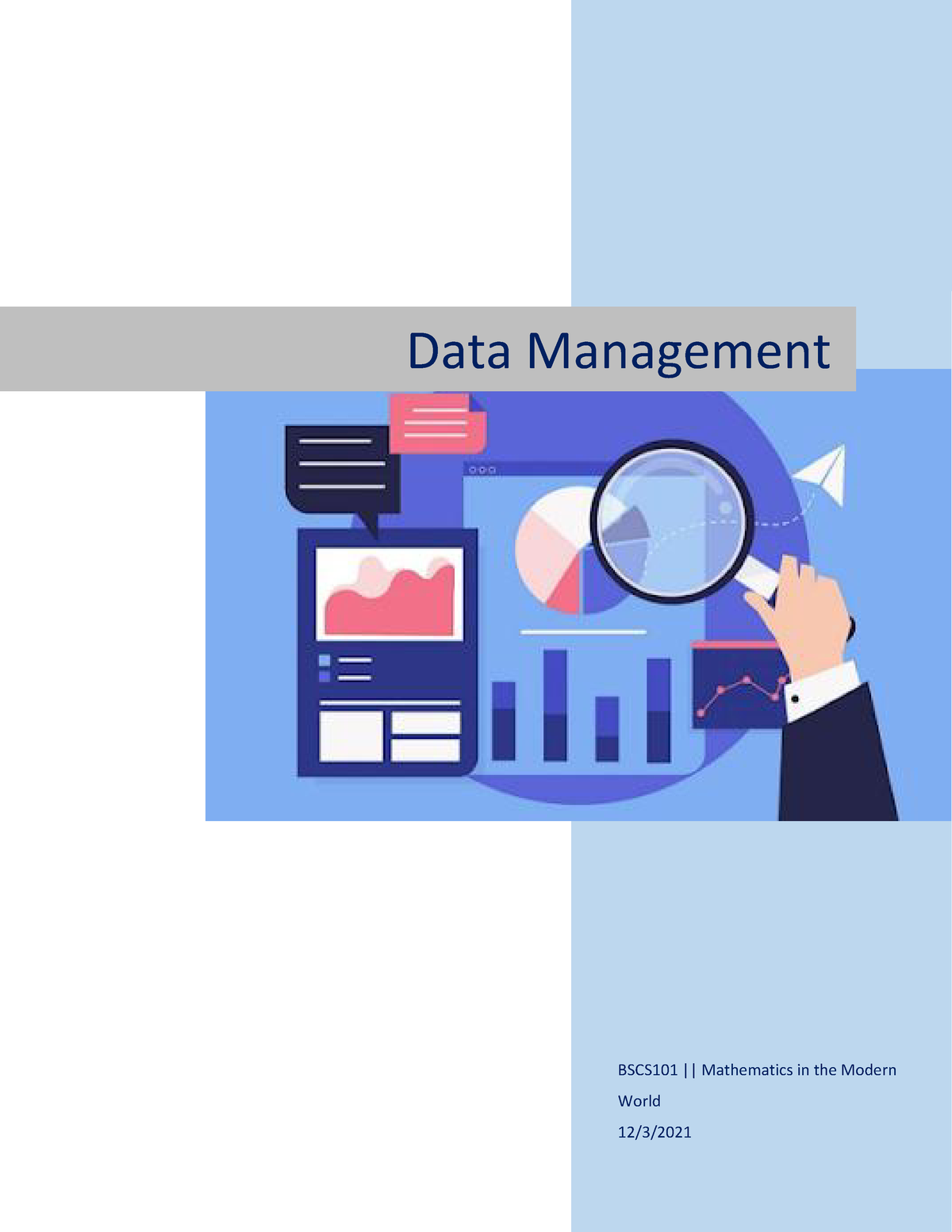 data management in mathematics in the modern world essay