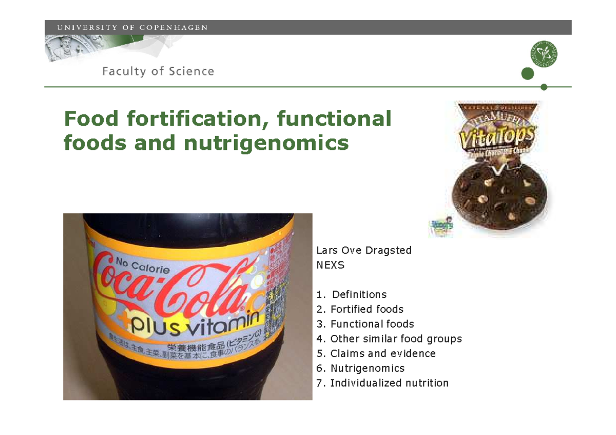 Food Fortification-1 - Lecture Notes On Food Fortification - Food ...