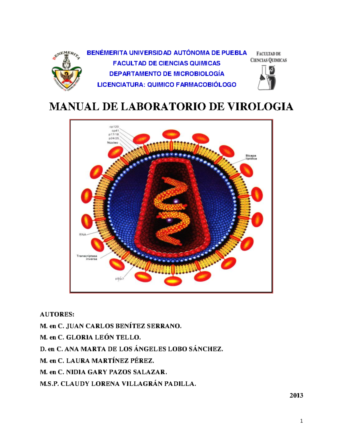 7. Manual de Virología - MANUAL DE LABORATORIO DE VIROLOGIA AUTORES: M ...