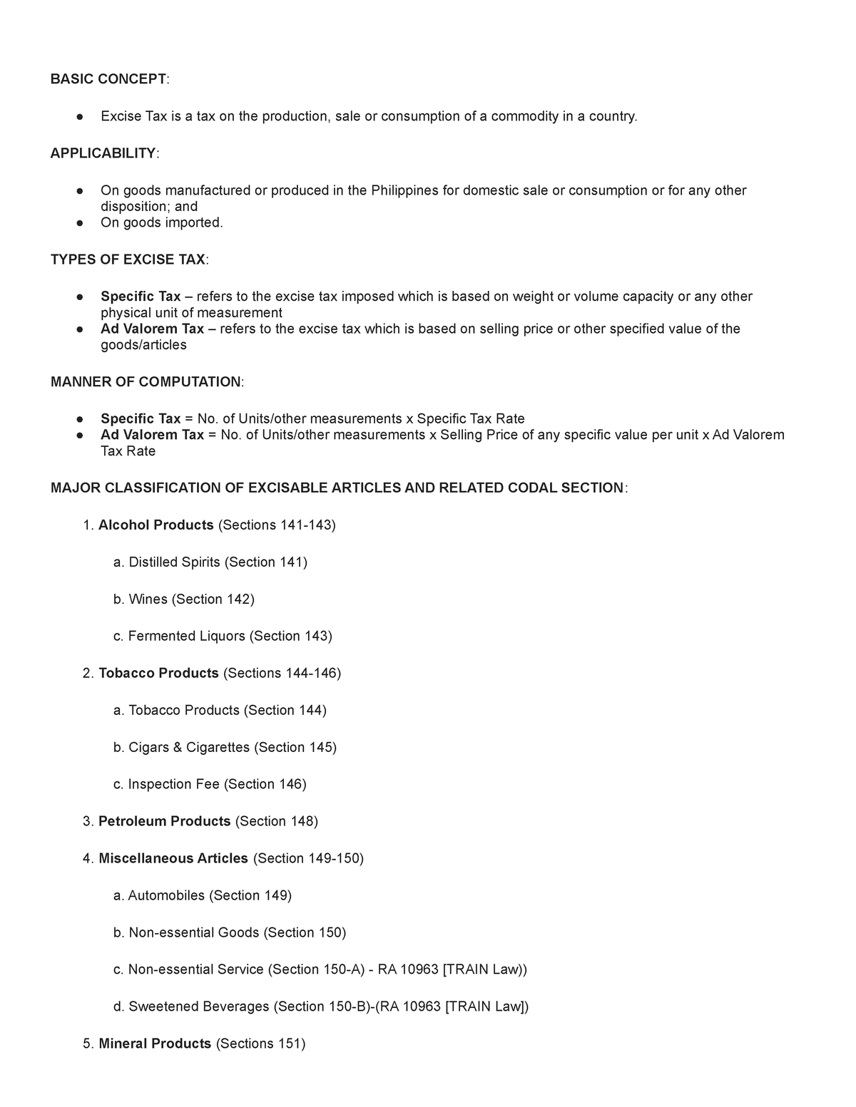 rates-cad-314-basic-concept-excise-tax-is-a-tax-on-the-production