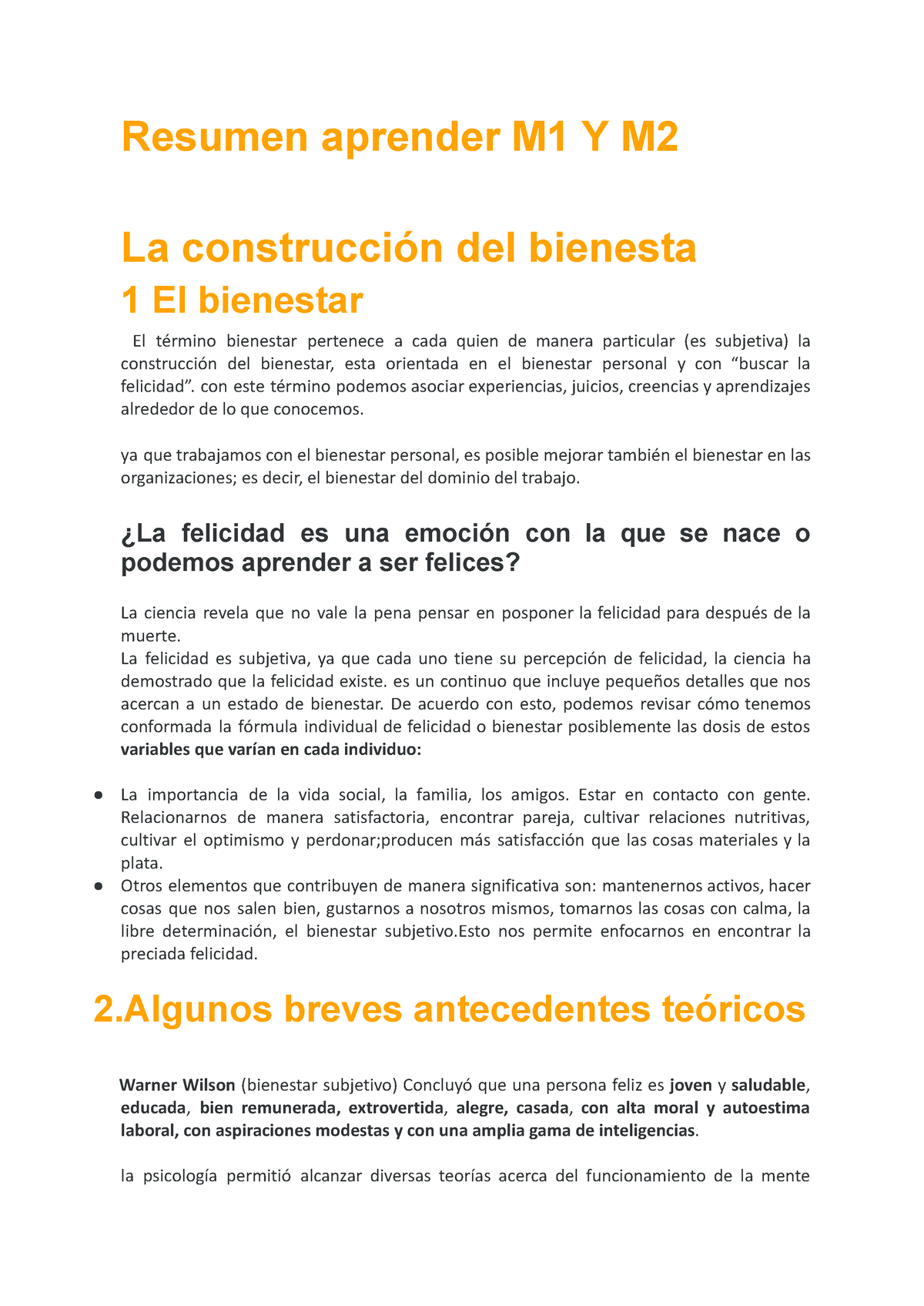 Resumen Aprender En El Siglo M Y M Resumen Aprender M Y M La Construcci N Del Bienesta