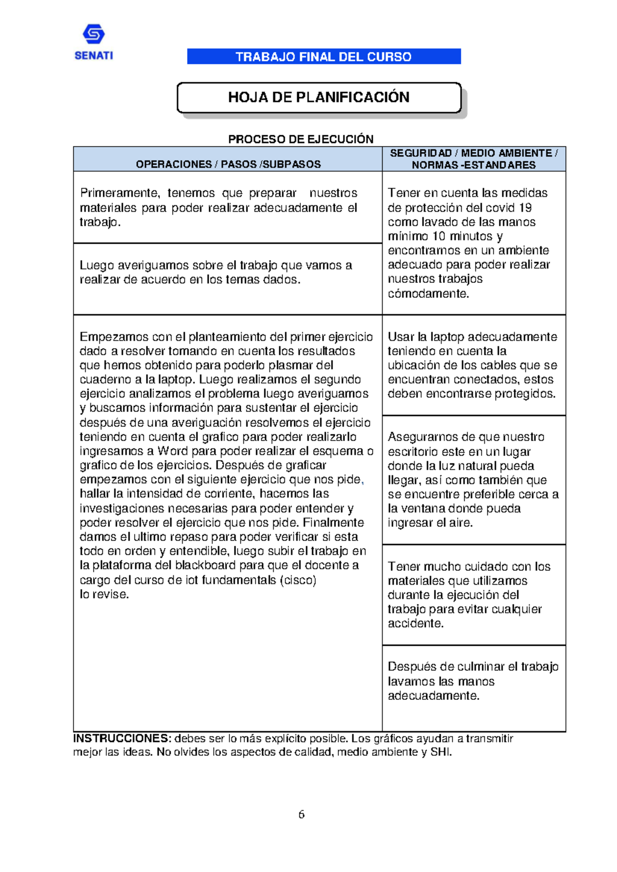 Entregable N°2 DE IOT SENATI - TRABAJO FINAL DEL CURSO 6 PROCESO DE ...