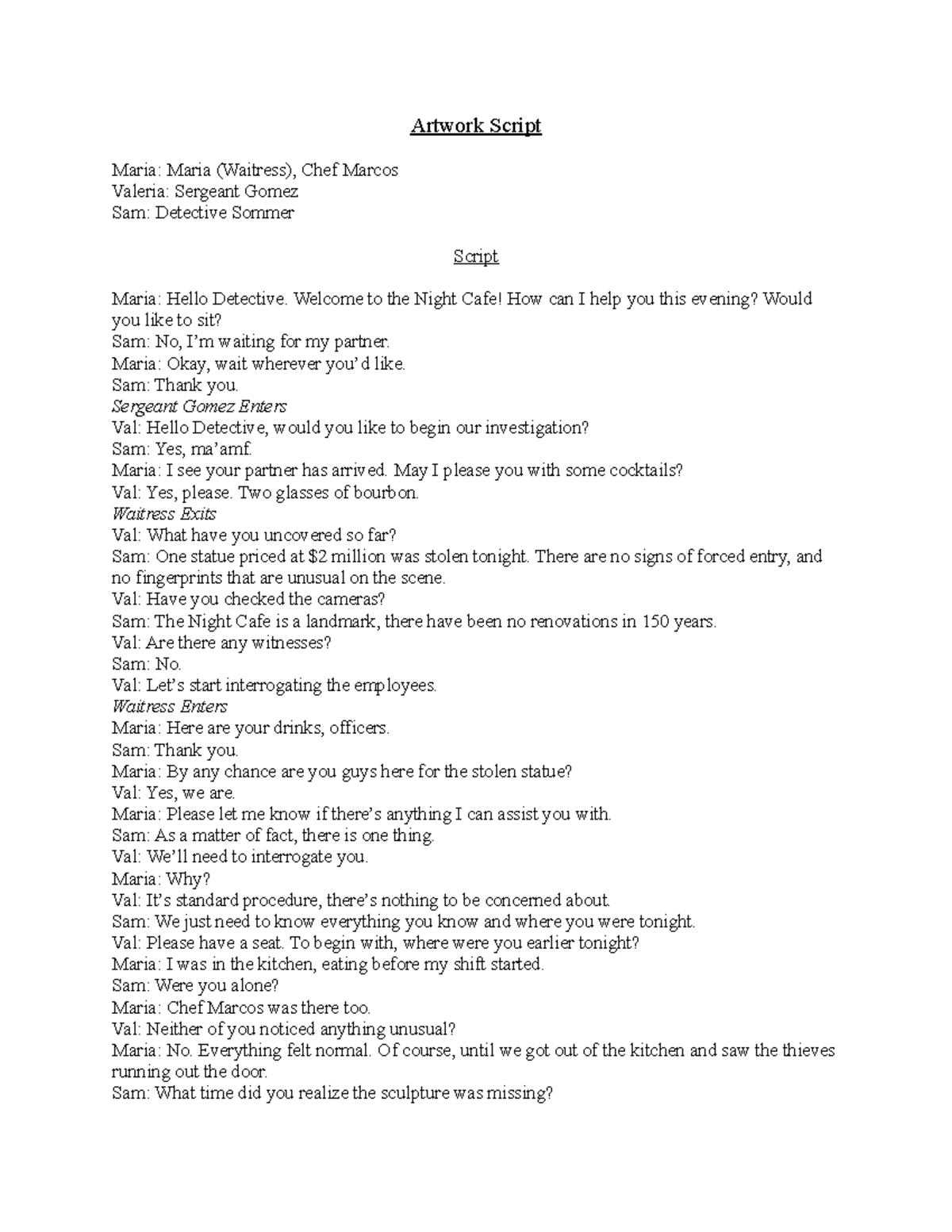 Chef Screenplay Pdf | Chef Script – BFEENA