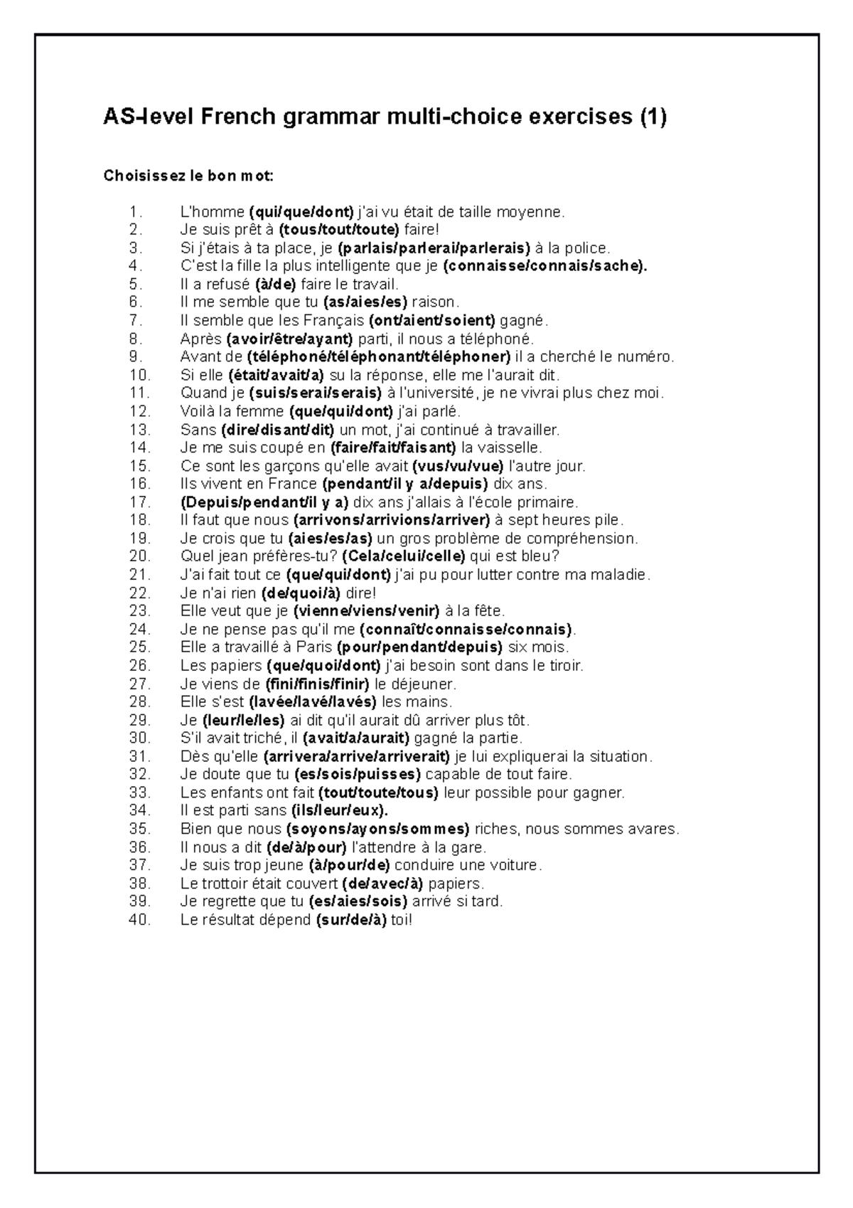 a-level-grammar-cloze-1-15-as-level-french-grammar-multi-choice