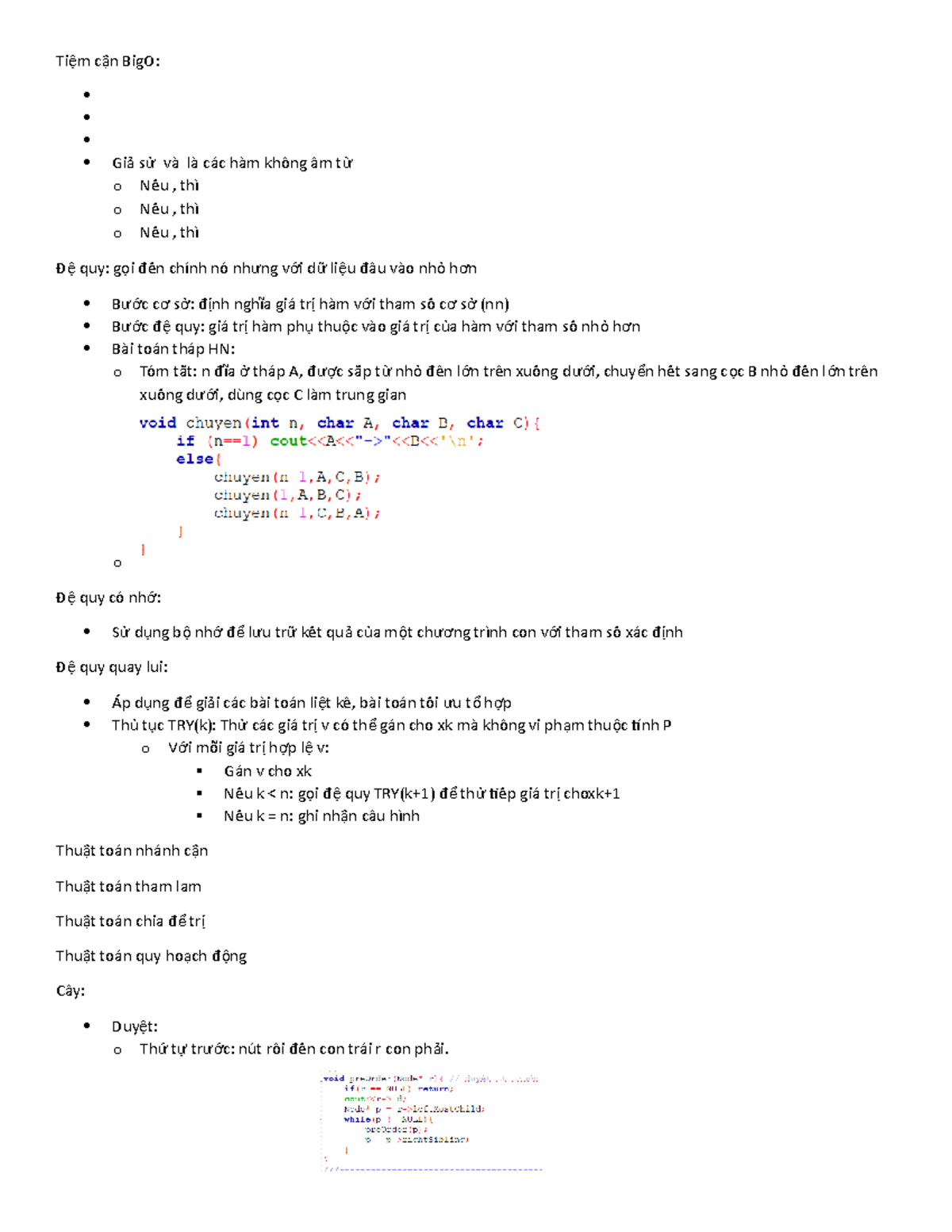 CTDL - Good - Ti m c n BigO:ệ ậ Gi s ả ử và là các hàm không âm t ừ o ...