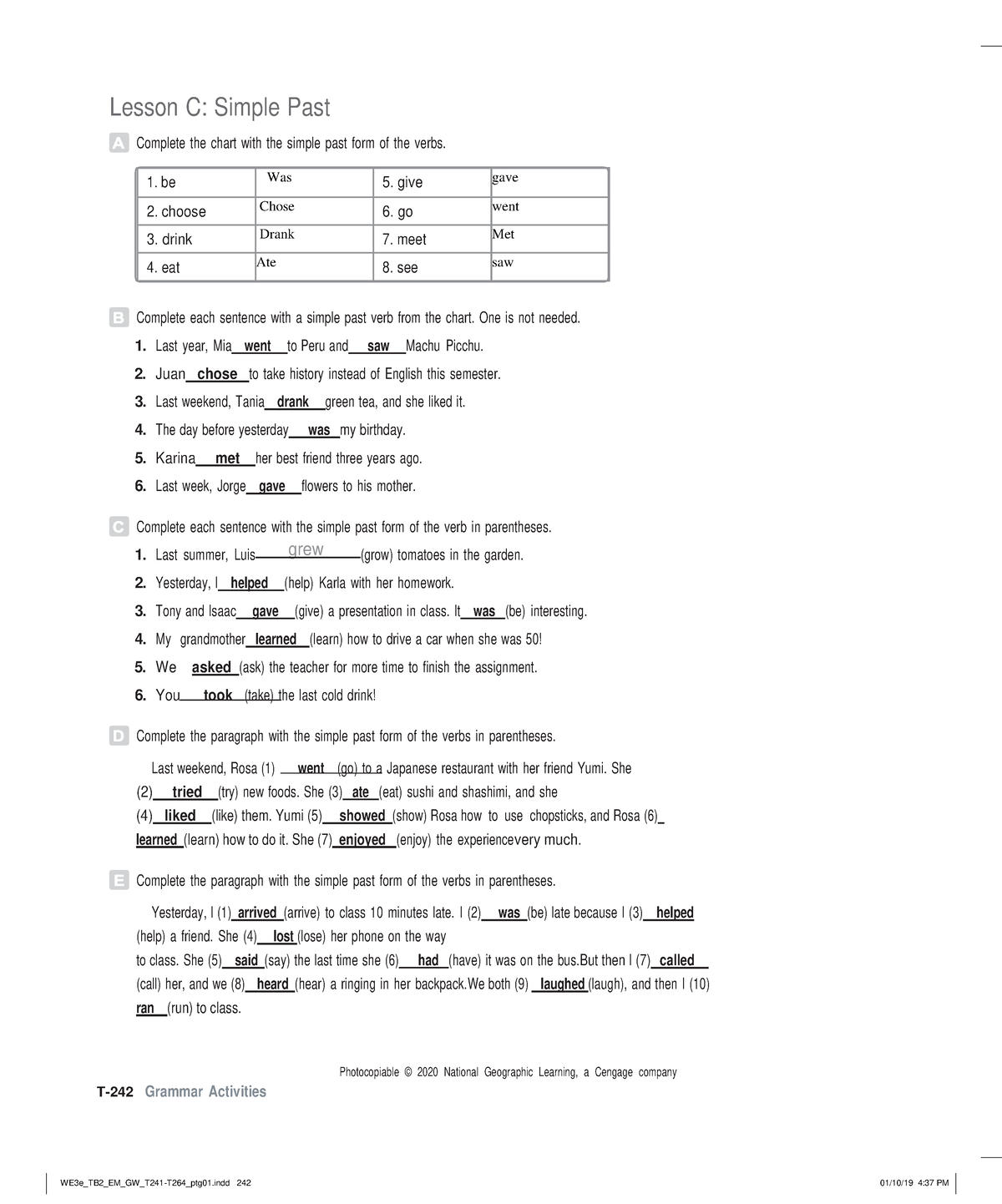 practica-3-ingles-3-daniel-v-lesson-c-simple-past-complete-the-chart